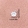 ZAW355 Zawieszki charm metalowe łapka łapa psia kota do bransoletek 5szt