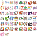 W255 Naklejki STICKER BOMB WLEPY wlepki 67 six seven sześć siedem 50szt