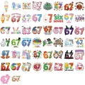 W255 Naklejki STICKER BOMB WLEPY wlepki 67 six seven sześć siedem 50szt
