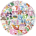 W255 Naklejki STICKER BOMB WLEPY wlepki 67 six seven sześć siedem 50szt