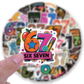 W256 Naklejki STICKER BOMB WLEPY wlepki 67 six seven sześć siedem 61szt