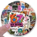 W256 Naklejki STICKER BOMB WLEPY wlepki 67 six seven sześć siedem 61szt