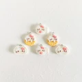 ZAW356 Zawieszki z akrylowej żywicy zwierzątka jellycat kotki Kitty ciastko czekoladka 7szt