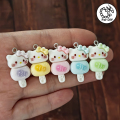 ZAW360 Zawieszki z akrylowej żywicy zwierzątka jellycat kotki Kitty lizak lody 3szt