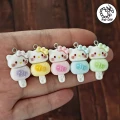ZAW360 Zawieszki z akrylowej żywicy zwierzątka jellycat kotki Kitty lizak lody 3szt