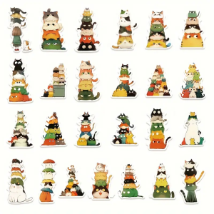 W77 Naklejki STICKER BOMB WLEPY wlepki UROCZE KOTY KOTKI 50szt