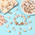KOK229 Koraliki BOHO MORSKIE OCEAN rybka muszle rozgwiazda muszelka zestaw 14szt
