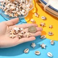 KOK229 Koraliki BOHO MORSKIE OCEAN rybka muszle rozgwiazda muszelka zestaw 14szt