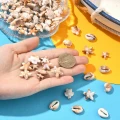 KOK229 Koraliki BOHO MORSKIE OCEAN rybka muszle rozgwiazda muszelka zestaw 14szt