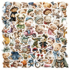 W78 Naklejki STICKER BOMB WLEPY wlepki UROCZE MISIE MIŚ BEAR 55szt