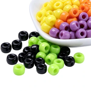 KOP151 Koraliki oponki 9mm kandi pony bead miks kolory tropiki egzotyczne 50szt