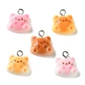 ZAW366 Zawieszka żywica jellycat mini kotki kotek cute miks 5szt