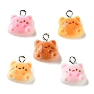 ZAW366 Zawieszka żywica jellycat mini kotki kotek cute miks 5szt