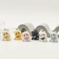 ZAW367 Zawieszki żywica jellycat kotki kotek figurki cute miks 5szt