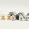 ZAW367 Zawieszki żywica jellycat kotki kotek figurki cute miks 5szt