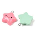 ZAW368 Zawieszki żywica cute gwiazdki gwiazdy miks kolor 3szt