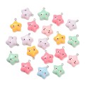 ZAW368 Zawieszki żywica cute gwiazdki gwiazdy miks kolor 3szt