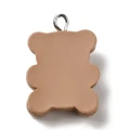 ZAW372 Zawieszka z akrylowej żywicy ciastko misiu miś bear cute 1szt