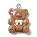 ZAW372 Zawieszka z akrylowej żywicy ciastko misiu miś bear cute 1szt
