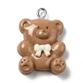 ZAW372 Zawieszka z akrylowej żywicy ciastko misiu miś bear cute 1szt