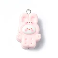 ZAW374 Zawieszka z akrylowej żywicy królik króliczek bunny cute 1szt