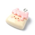 ZAW375 Zawieszka z akrylowej żywicy jellycat kotek babeczka cute 1szt