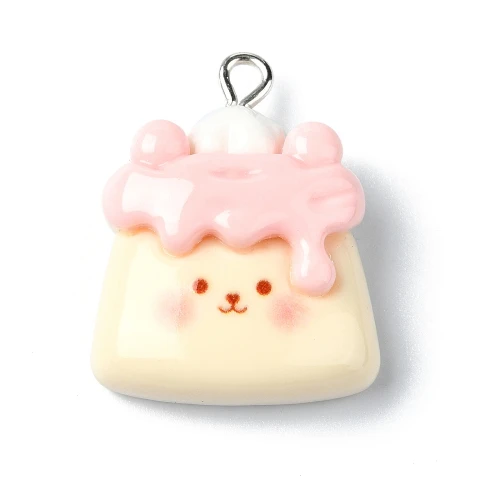 ZAW375 Zawieszka z akrylowej żywicy jellycat kotek babeczka cute 1szt