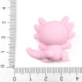 SIL1 Duży koralik silikonowy figurka 3D axolotl aksolotl 1szt różowy