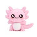 SIL1 Duży koralik silikonowy figurka 3D axolotl aksolotl 1szt różowy