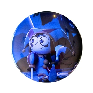 PRZ112 Przypinka button badzik Blue Pomni Digital Circus 58mm L