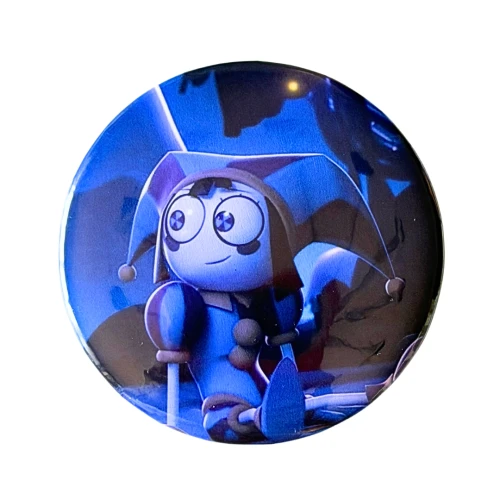 PRZ112 Przypinka button badzik Blue Pomni Digital Circus 58mm L