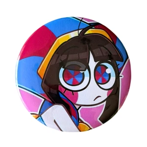 PRZ114 Przypinka button badzik Pomni Digital Circus 58mm L