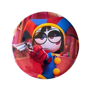PRZ116 Przypinka button badzik Pomni Digital Circus 58mm L