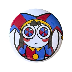 PRZ117 Przypinka button badzik Pomni Digital Circus 58mm L