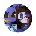 PRZ119 Przypinka button badzik Pomni i Jax Digital Circus 58mm L