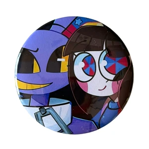 PRZ119 Przypinka button badzik Pomni i Jax Digital Circus 58mm L