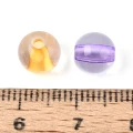 KOK241 Koraliki akrylowe kulki kule przezroczyste kolorowe środki 8mm 20szt