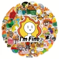 Naklejki STICKER BOMB WLEPY wlepki THIS IS FINE DOG MEMY