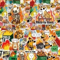 Naklejki STICKER BOMB WLEPY wlepki THIS IS FINE DOG MEMY