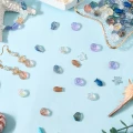 KSZ117 Koraliki szklane MORSKIE OCEAN rybka rozgwiazda muszelki 10szt mix