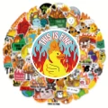 Naklejki STICKER BOMB WLEPY wlepki THIS IS FINE DOG MEMY