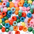 KOP154 Koraliki kandi oponki akryl 9mm pony bead DUŻO 180szt miks