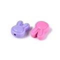 Koraliki akrylowe króliczki głowa królik bunny mix
