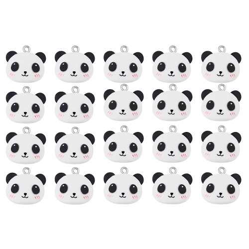 Zawieszka z żywicy akrylowej panda misiu głowa pandy