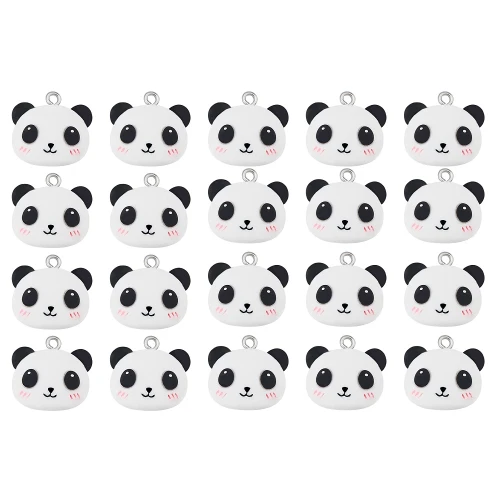 Zawieszka z żywicy akrylowej panda misiu głowa pandy