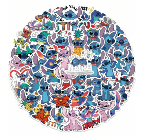 W85 Naklejki laminowane STICKER BOMB WLEPY wlepki LILO i STITCH STICH 50szt