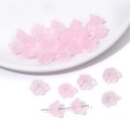 Koraliki szklane konwalia dzwonki kwiat 10szt różowe