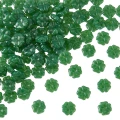 Koraliki szklane koniczyna koniczynki zielone 10mm