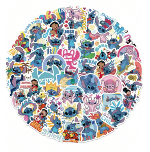 W86 Naklejki laminowane STICKER BOMB WLEPY wlepki LILO i STITCH STICH Hawaje 50szt