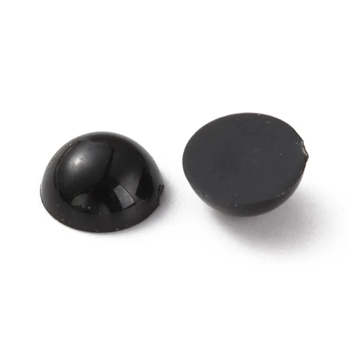 Oczy OCZKA do figurek druku 3D czarne rękodzieło mini kaboszon półperły 7mm 100szt